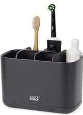 Image of Joseph Joseph Easystore Large Toothbrush Caddy Black Fits Powered Toothbrushes