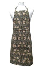 Image of William Morris Charcoal Pimpernel Fabric Halter Apron