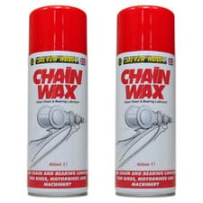 Image of 2 x Silverhook CHAIN WAX /CHAIN LUBE Bikes, Motorbikes & Machinery Aerosol 400ml