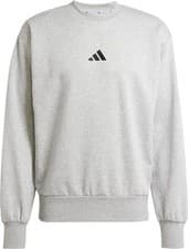 Image of Adidas Men's Essentials Feelcozy Fleece Sweatshirt Top Grey Size Medium