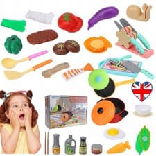 Image of 35Pcs Kids Kitchen Toy Set Pretend Play Cooking Accessories Kitchen Role-Playing