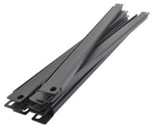 Image of 1/2U Blank Rack Panel 19" With Black Finish & Edge Return - Bulk pack of 10