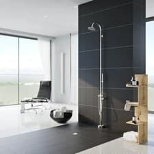 Image of Brand New Gerassi Full Freestanding Thermostatic Shower Tower With Handset & Hos