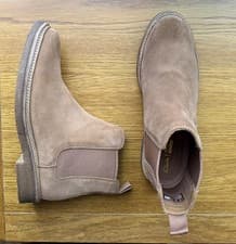 Image of BN Clarks Clarkdale Easy Cognac Suede Chelsea Boots 42 8