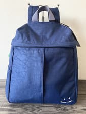 Image of PS PAUL SMITH BLUE HAPPY FACE BACKPACK RETAIL £275 BNWT