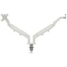 Image of Leitz Ergo Space Saving Dual Monitor Arm Light Grey