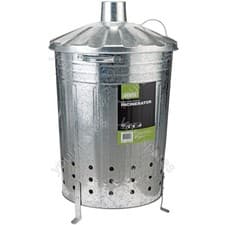 Image of Draper Galvanised Garden Incinerator, 85L