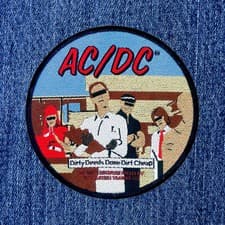 Image of AC/DC - DIRTY DEEDS DONE DIRT CHEAP (NEW) SEW ON PATCH OFFICIAL BAND MERCHANDISE
