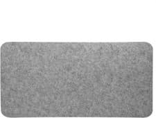Image of Large Desk Mat 68x33cm - Non-Slip Polyester Mouse Pad Desk Protector Light Gray