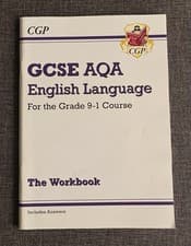 Image of GCSE AQA English Language Workbook 9-1 Revision Book NEW With Answers