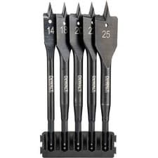 Image of DeWalt 5 Piece Extreme Flatwood Drill Bit Bar Set