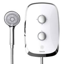 Image of Aqualisa eMotion 10.5kW Electric Shower - Arctic White MOWC105