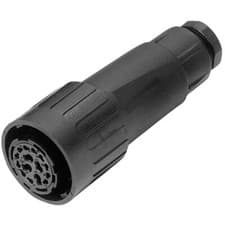 Image of Amphenol C016 10E017 002 1 Cable socket straight C16-3 Number of pins: 17 + PE