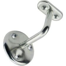 Image of Eclipse Contract Handrail Bracket Bright Zinc Plated 64mm