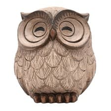 Image of Country Living Sleeping Owl Wood Effect Figurine
