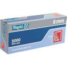 Image of Rapid Type 53 Galvanised Staples 6mm Pack of 5000