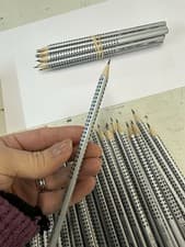 Image of Faber Castell Grip 2001 Pencils X12 HB New Sharpened Triangular