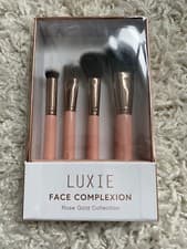 Image of LUXIE Face Complexion Brush Set - Rose Gold Collection - 4 Brush Set - NIB