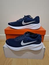 Image of Nike Revolution 7 Men's Midnight Navy Pure Platinum UK SIZE 9.5 EU 44.5 