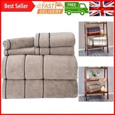 Image of Luxury Cotton Towel Set - Quick Dry, Zero Twist, Ultra Soft 6 Piece Bath Towe...