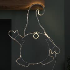 Image of 46cm Light up Hanging Christmas Gonk Silhouette with 205 Warm White LEDs