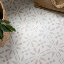 Image of d-c-fix Vintage Flowers 30.48cm x 30.48cm Self-adhesive Vinyl Floor Tiles
