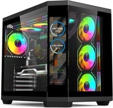 Image of PC Gaming Case, MICRO ATX Mid, Dual Chamber - Type C, ARGB Options - IONZ APEX