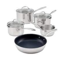 Image of Stellar 7000 5 Piece Draining Pan Set Stainless Steel S7C1D