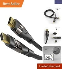 Image of 4K HDMI Cable 1.5m - 18Gbps High Speed Cable with Ethernet for Ultimate Clarity