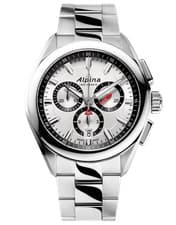 Image of Alpina Silver Mens Chronograph Watch Alpiner AL-373SB4E6B