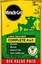 Image of Miracle Gro Evergreen 400m2 Complete 4 in 1 Weed Moss Control Garden Lawn 14kg