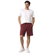 Image of Y-3 Adidas Mens IV5578 French Terry Shorts Burgundy Maroon Yohji Yamamoto Size M