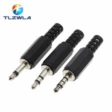 Image of 5PCS 3.5mm Audio Jack Plug Male Stereo Solder Type 2/3/4 Pole Headphone