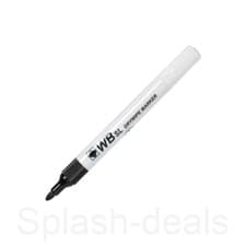 Image of Whiteboard Dry Wipe Marker Pens - Bullet or Chisel Tip - Black Blue Green Red