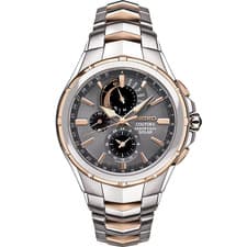 Image of Seiko Coutura Solar Men's Two Tone Bracelet Watch SSC788P9