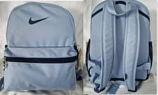 Image of New Nike Just Do It Mini Backpack Official Black Grey Blue --School/holidays
