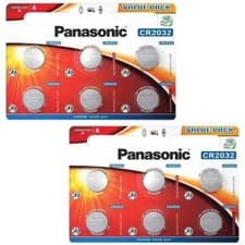 Image of Panasonic CR2032 3V Battery 2032 Batteries Lithium Coin Cell Car Key Fobs Toys