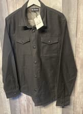 Image of Mens Barbour Cambridge Grey Overshirt / Jacket with Pockets New with Tags Large