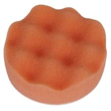 Image of Sealey Buffing & Polishing Foam Head Hook & Loop Ø80 x 25mm Orange/Firm