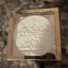 Image of Revolution Bake & Blot White Face Powder Pressed Cruelty-Free Vegan 0.19 oz