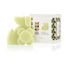 Image of Orla Kiely - Green Fig & Cedarwood Dog Moulded Candle in Gift Box