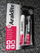 Image of Araldite Rapid Fast Setting Epoxy 2 Part Strong Adhesive Glue 2 x 15ml Tubes