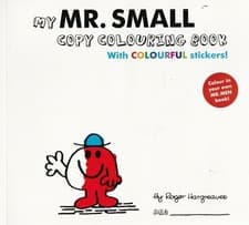 Image of Mr Small Copy Colouring Book with stickers NEW Mr Men Book