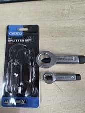 Image of Draper Nut Splitter Set, 9 - 22mm 2 Piece Stock No: 55108-INCOMPLETE