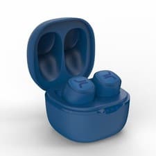 Image of WeSC Blue True Wireless Headphones In-Ear Audio Earbuds Earphones Microphone