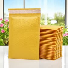 Image of 100pcs Waterproof Strong Bubble Padded Mailing Bag Postal Self Seal Jiffy Bags