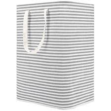 Image of 80L Freestanding Laundry Hamper with Handle Collapsible Large Cotton Storage