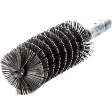 Image of Lessmann Threaded Tube Brush 30mm Steel Wire