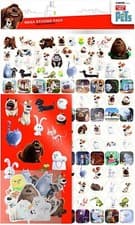 Image of SECRET LIFE OF PETS Mega Pack of Stickers, Loads of Different Stickers A4 Size