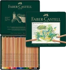 Image of Faber-Castell Pitt Pastel Pencils (24 24 count (Pack of 1), multicoloured 